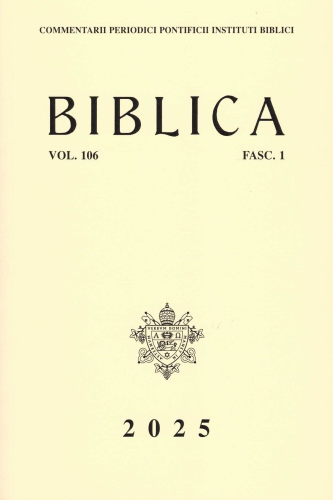 Biblica, 106/1 - Vol. 106 - Fasc. 1 - 2025 - Abraham-Lot Cycle (Genesis 12-13; 18-19), a New Proposal