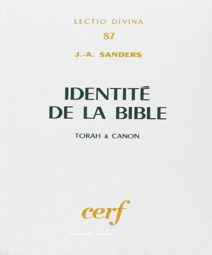 Identité de la bible: Torah et canon