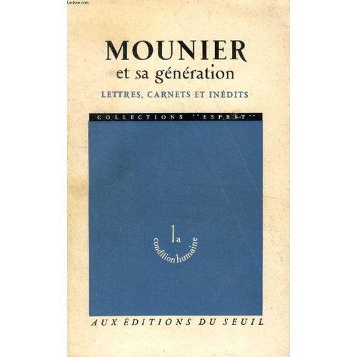 Mounier et sa génération
